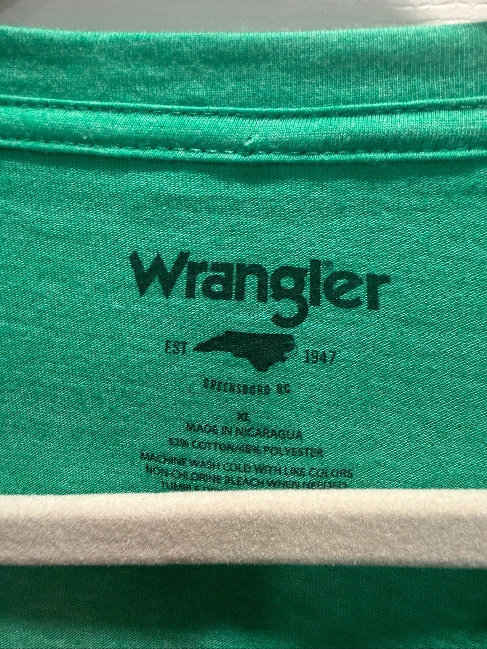 Wrangler NWT Long Live Cowboys Las Vegas 2019 NFR Graphic T-Shirt XL Green - Picture 7 of 8
